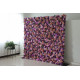 purple and pink roses and hydrangeas cloth roll up flower wall fabric hanging curtain plant wall event party wedding backdrop