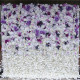 purple and white gradient artificial flower wall backdrop