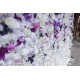 purple and white gradient artificial flower wall backdrop