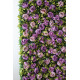 purple roses and green leaves cloth roll up flower wall fabric hanging curtain plant wall event party wedding backdrop