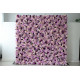 purple roses and hydrangeas and peonies cloth roll up flower wall fabric hanging curtain plant wall event party wedding backdrop