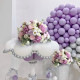 purple wedding style, flower ball, purple artificial wedding flowers, diy wedding flowers, wedding faux flowers