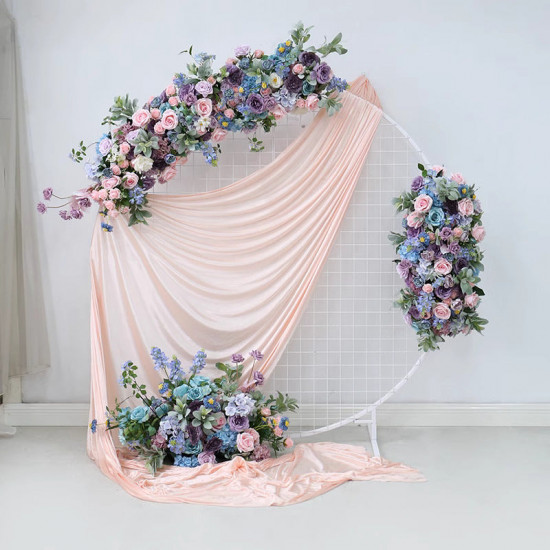 purple wedding style, purple artificial wedding flowers, diy wedding flowers, wedding arch flowers