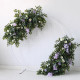 forest wedding style, purple artificial wedding flowers, diy wedding flowers, wedding arch flowers