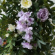 forest wedding style, purple artificial wedding flowers, diy wedding flowers, wedding arch flowers