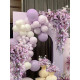 purple wedding style, purple artificial wedding flowers, diy wedding flowers, wedding arch flowers