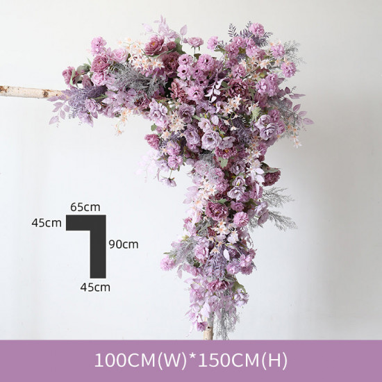 purple wedding style, purple artificial wedding flowers, diy wedding flowers, wedding arch flowers