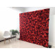 red and crimson roses cloth roll up flower wall fabric hanging curtain plant wall event party wedding backdrop