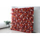 red and pink roses and red hydrangeas cloth roll up flower wall fabric hanging curtain plant wall event party wedding backdrop