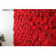 red and purple roses and peonies cloth roll up flower wall fabric hanging curtain plant wall event party wedding backdrop