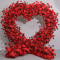 red roses heart shape, floral arch, wedding arch backdrop, including frame