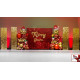 red shimmer wall panels – easy setup wedding/event/theme party decorations