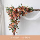 background stage decoration flowers, retro wedding style, retro artificial wedding flowers, diy wedding flowers, wedding arch flowers