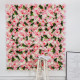 pink and champgane rose flowers wall, rose flowers backdrop