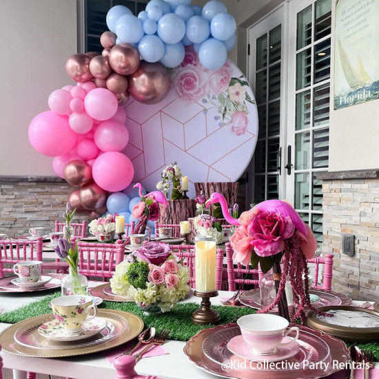 party & hoop balloon circle loop flower arch photo booth backdrop stand round backdrop