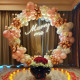 party & hoop balloon circle loop flower arch photo booth backdrop stand round backdrop