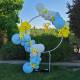 party & hoop balloon circle loop flower arch photo booth backdrop stand round backdrop