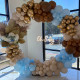 party & hoop balloon circle loop flower arch photo booth backdrop stand round backdrop