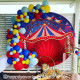 party & hoop balloon circle loop flower arch photo booth backdrop stand round backdrop