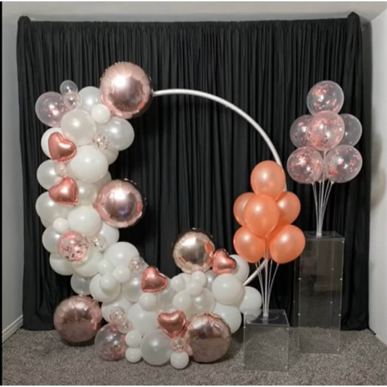 party & hoop balloon circle loop flower arch photo booth backdrop stand round backdrop