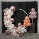 party & hoop balloon circle loop flower arch photo booth backdrop stand round backdrop