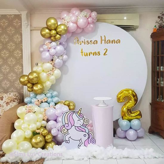 party & hoop balloon circle loop flower arch photo booth backdrop stand round backdrop