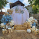 party & hoop balloon circle loop flower arch photo booth backdrop stand round backdrop