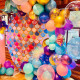 party & hoop balloon circle loop flower arch photo booth backdrop stand round backdrop