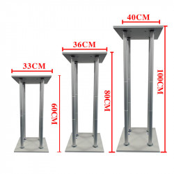 square display cylinder pedestals set with covers, party dessert table cake stands custom size available