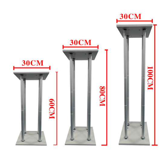 square display cylinder pedestals set with covers, party dessert table cake stands custom size available