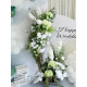 forest wedding style, white artificial wedding flowers, diy wedding flowers, wedding faux flowers