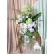 forest wedding style, white artificial wedding flowers, diy wedding flowers, wedding faux flowers