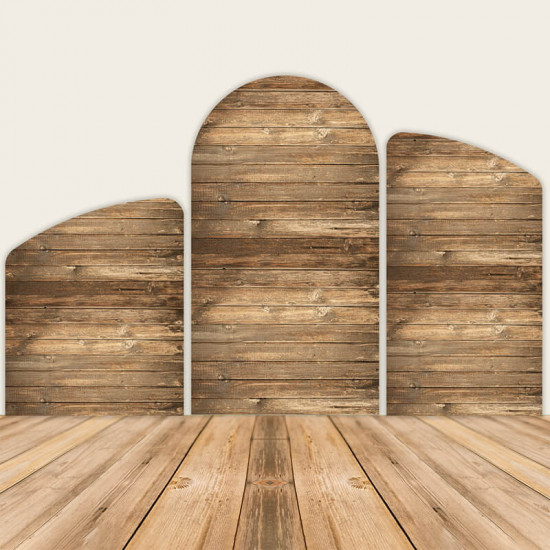 wood birthday party decoration chiara backdrop arched wall covers only